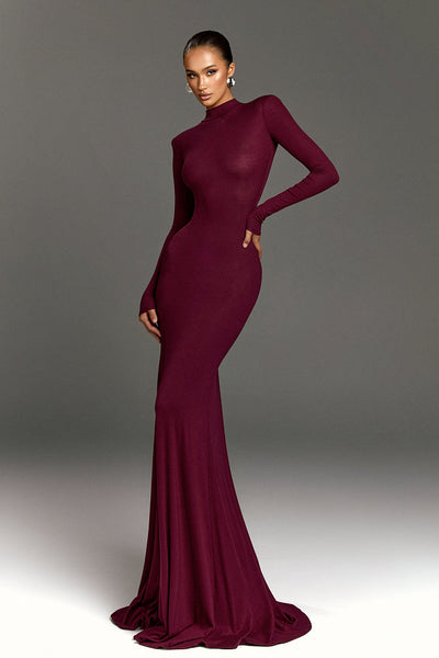 Helen｜Turtleneck Maxi Dress