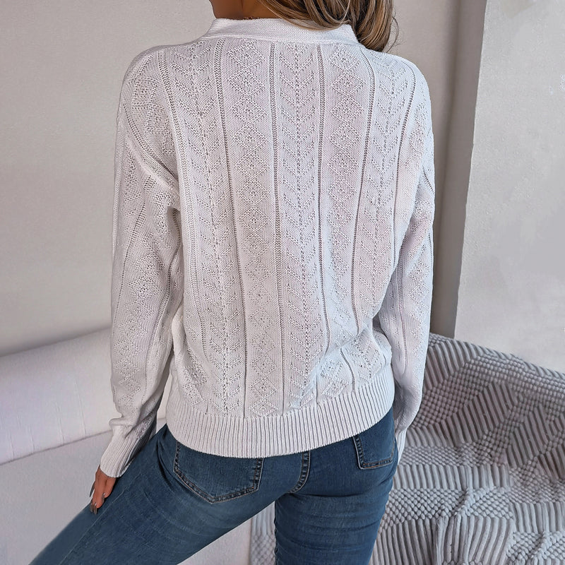 LOUISA| Casual Cable Knit Sweater