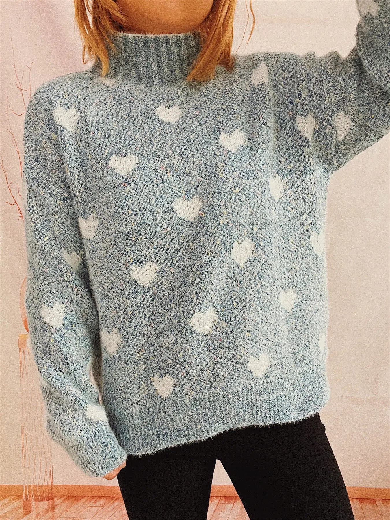 Dina Heart Sweater