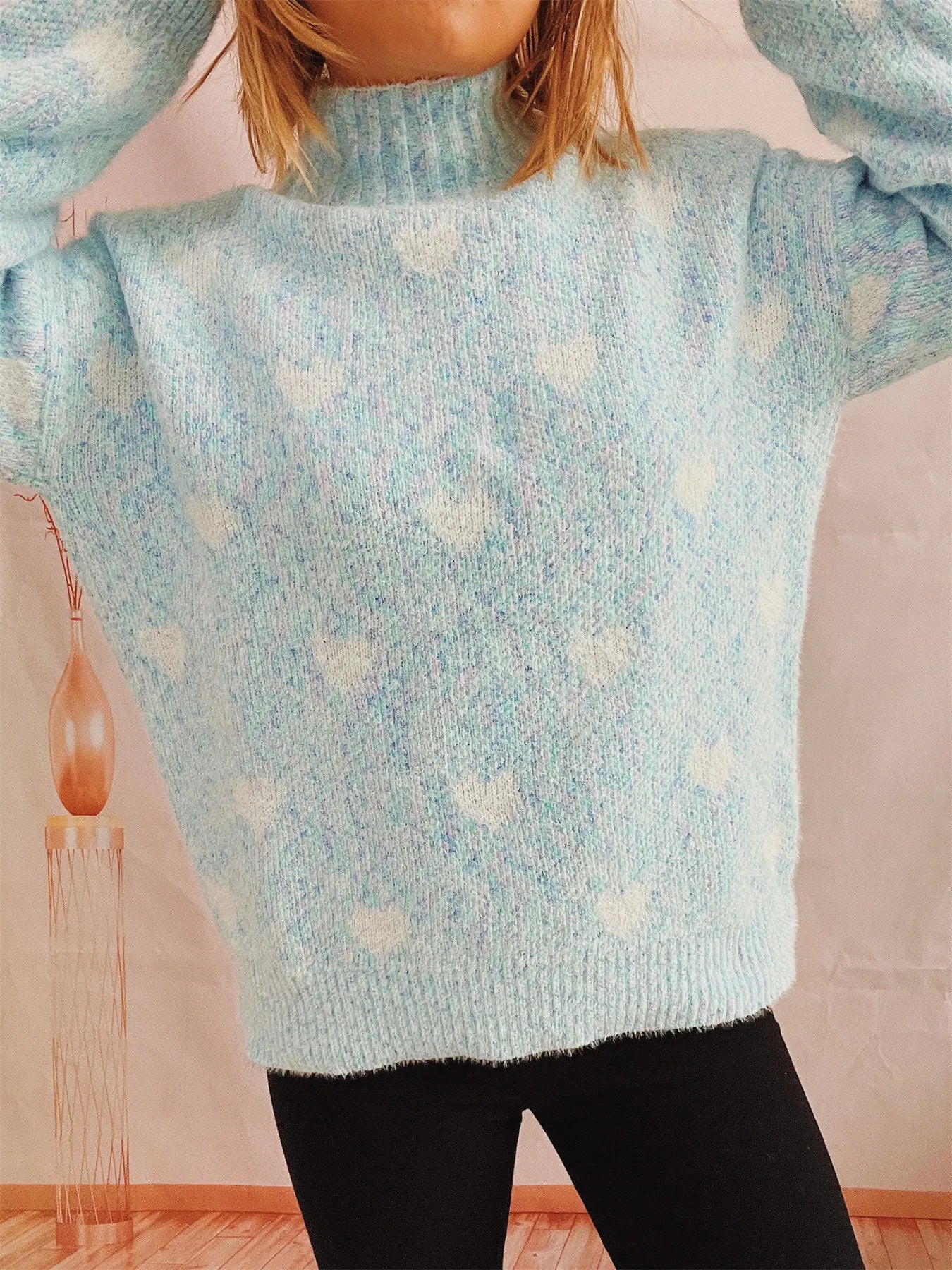 Dina Heart Sweater