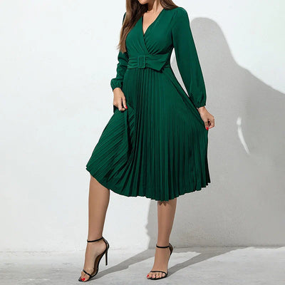 Caroline Pleated Dress