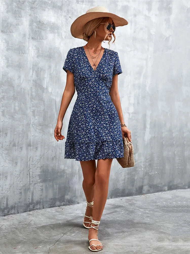 Martha Boho Mini Dress