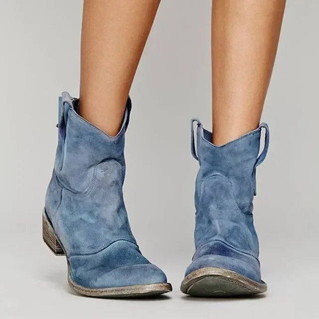 Gracelynn | Vintage Cowboy Ankle Boots