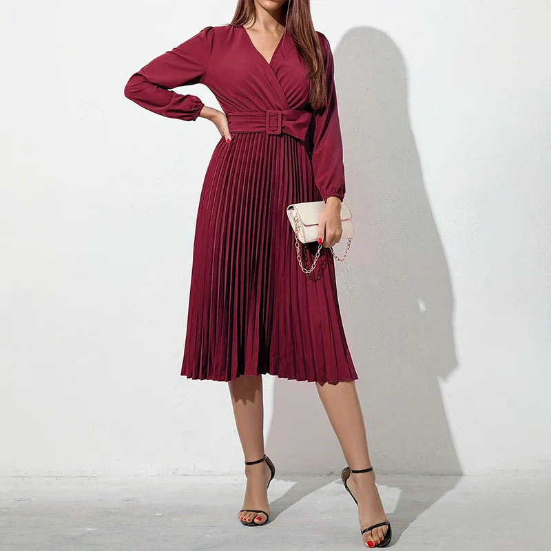 Caroline Pleated Dress