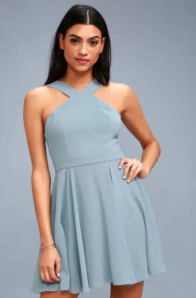 Aubree Halter Dress