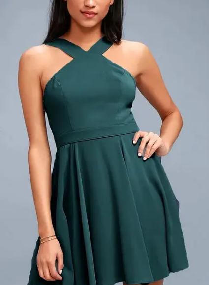 Aubree Halter Dress