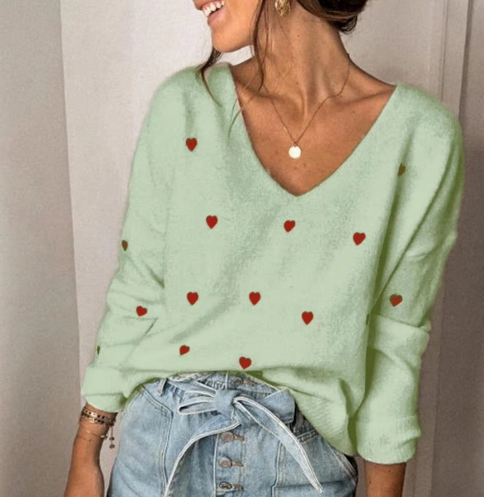 Althea Heart Sweater