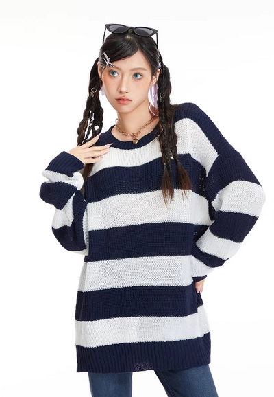 Vianna Striped Knit Sweater