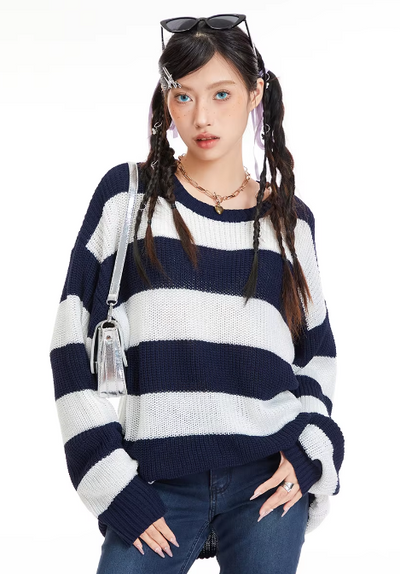 Vianna Striped Knit Sweater