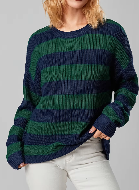 Vianna Striped Knit Sweater