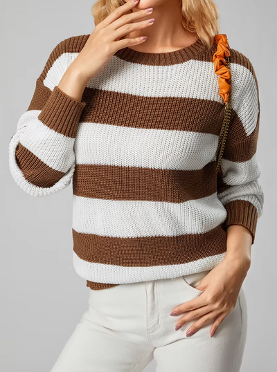 Vianna Striped Knit Sweater