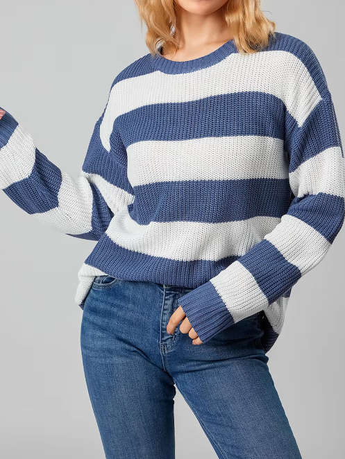 Vianna Striped Knit Sweater