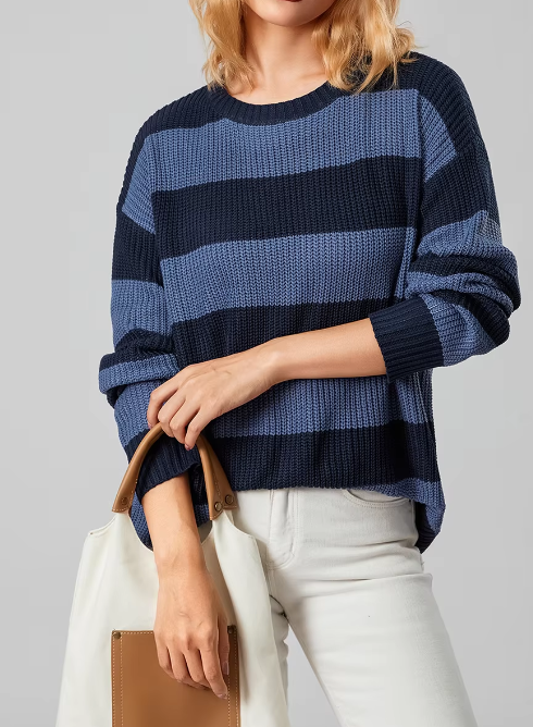 Vianna Striped Knit Sweater