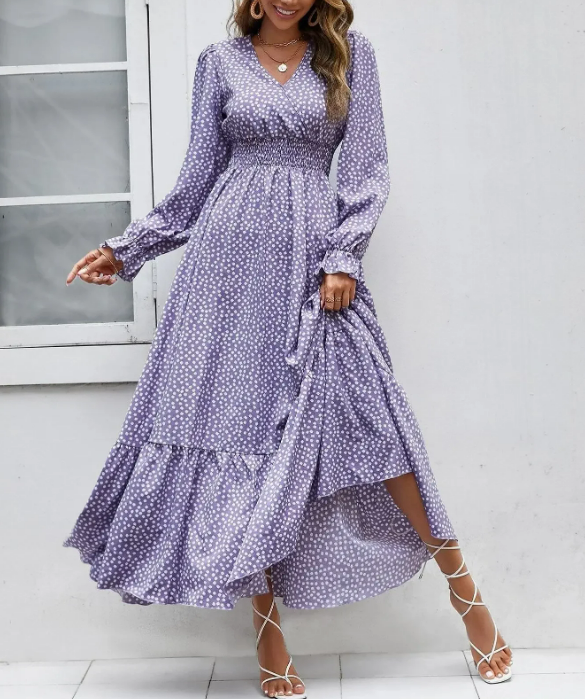 Reese Boho Ruffle Dress