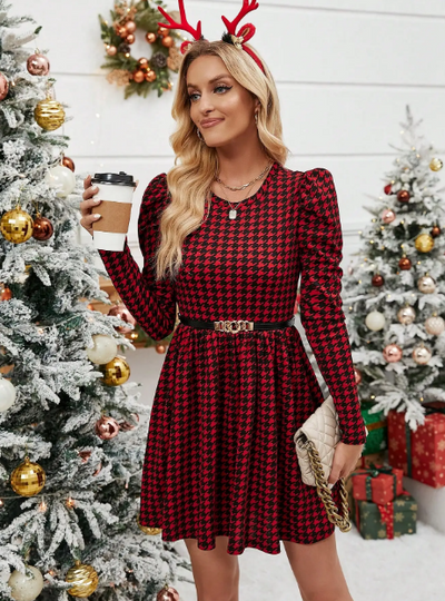 Ruth Printed Long Sleeve Dress