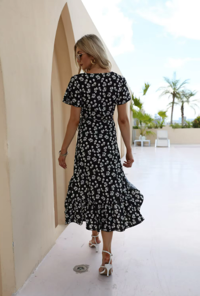 Eileen Floral Ruffle Dress