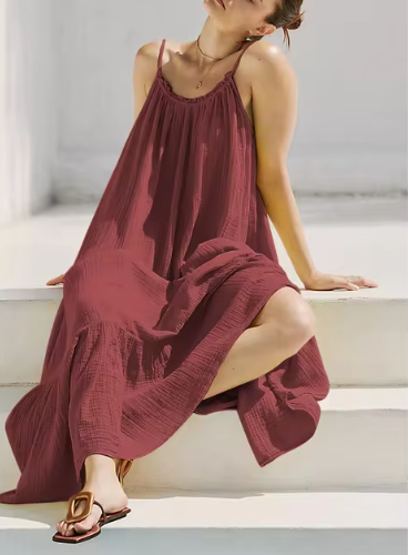 Renz Linen Beach Dress