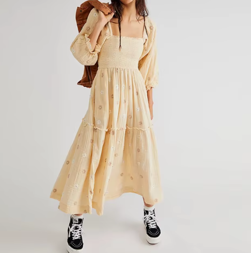 Gladys Puff Sleeve Dress