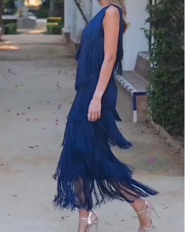 Selene Tassel Maxi Dress