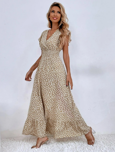 Ali V-Neck Long Dress