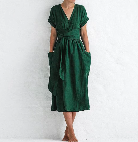 Rosalie Linen Casual Dress