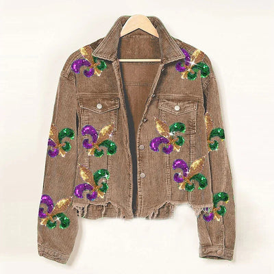 Juliette Corduroy Sequin Jacket