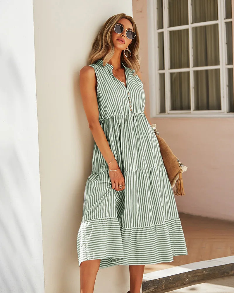 Cheska Striped Dress