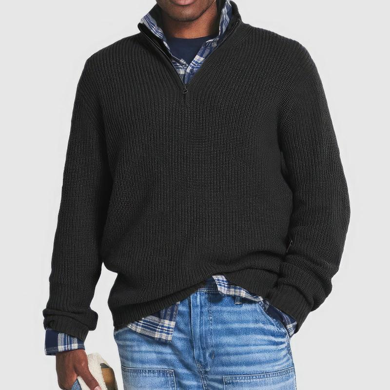 Jacob | Essential Zip Collar Sweater