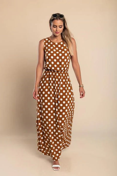 Emilia Polka Dot Maxi Dress