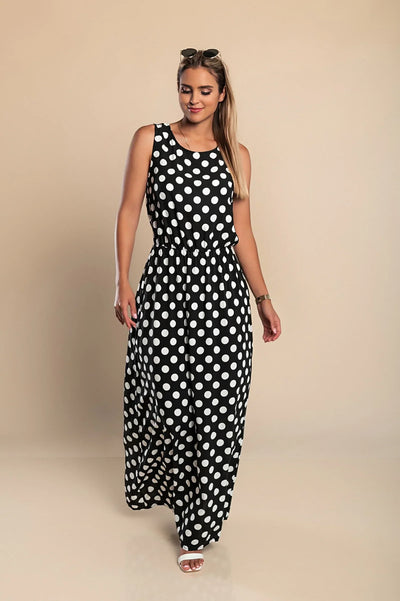 Emilia Polka Dot Maxi Dress