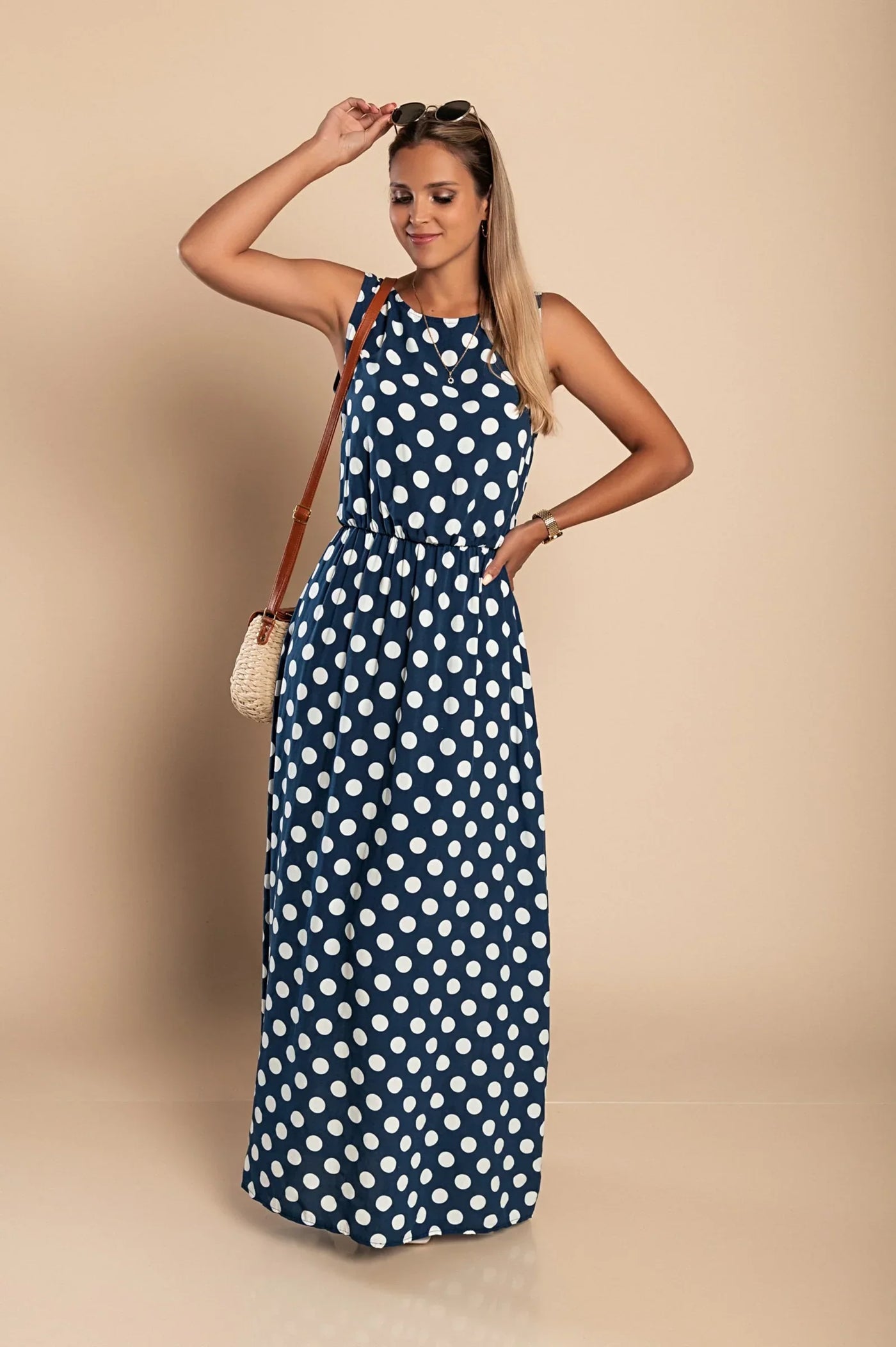 Emilia Polka Dot Maxi Dress