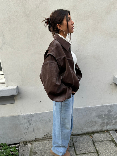 Alivia | Oversized Contrast Jacket