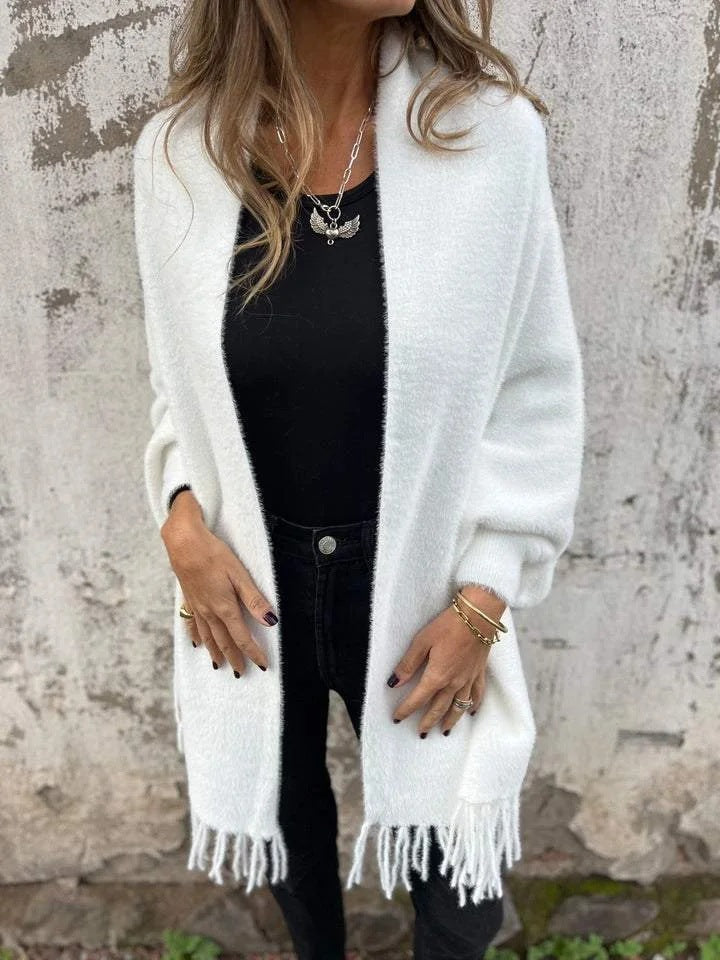 Sophia | Cozy Fringe Cardigan